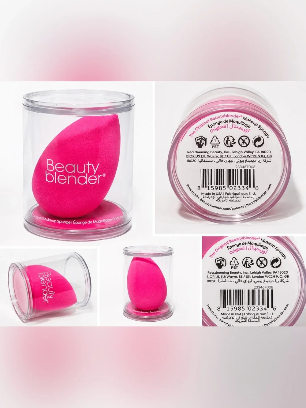 Beautyblender Original Pink Makeup Sponge NEW in Container